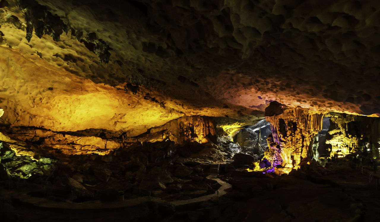 PANORAMIC VIEW OF CAVE