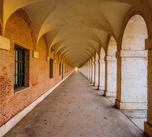 Empty corridor of building