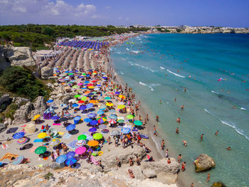 Group of people on beach