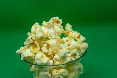 Close-up of ice cream over white background