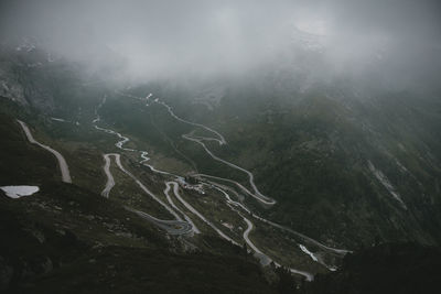 Aerial view of landscape against sky