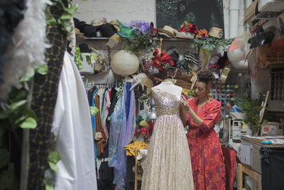 Panoramic view of market stall for sale