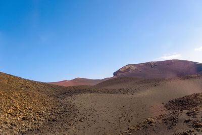 Scenic view of desert against sky