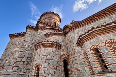 Low angle view of church of saints clement and panteleimon