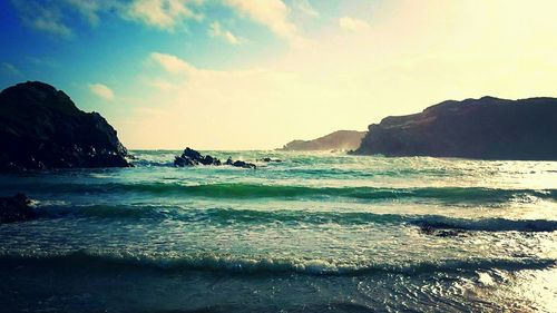 Scenic view of sea against sky