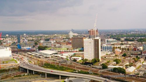 View of cityscape against sky