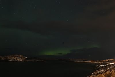 Scenic view of sky at night