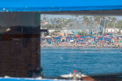 Group of people on beach