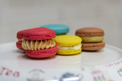 Close-up of dessert on table