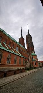 Exterior of building against sky in city