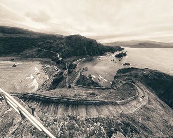 High angle view of gaztelugatxe