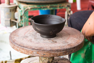 View of earthenware pot