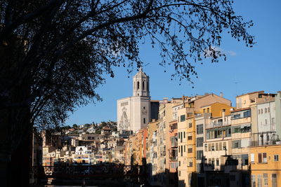 Low angle view of buildings against sky