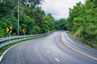 The curve road in mountain area , chaing mai north of thailand , hope , success and dream concept