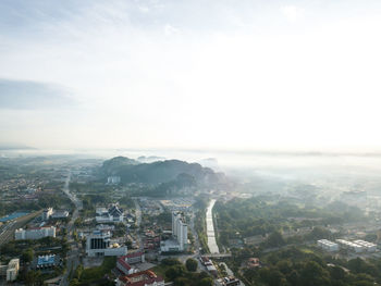 High angle view of cityscape