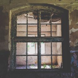 Interior of abandoned building