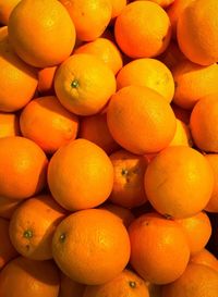 Full frame shot of oranges in market