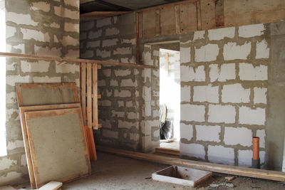 View of abandoned building