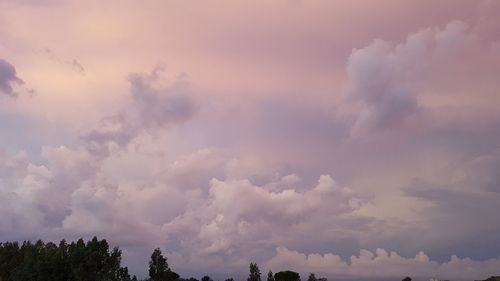 Low angle view of clouds in sky