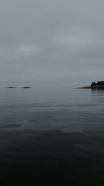 Scenic view of calm sea against sky