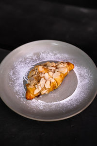 Close-up of food in plate on table