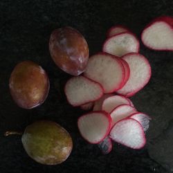 Close-up of food on table