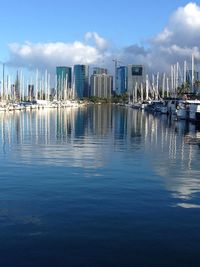 View of city at waterfront