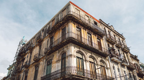 Low angle view of building against sky