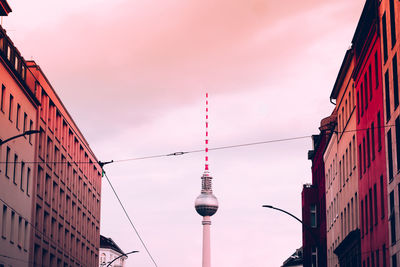 Low angle view of buildings against sky