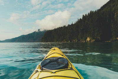 Kayak on resurrection bay