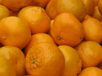 Full frame shot of oranges for sale at market stall