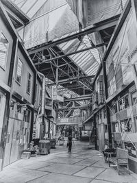 People walking in building