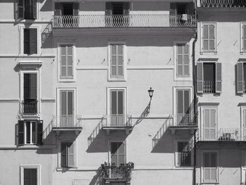 Historical, luxury residential buildings in city center in rome