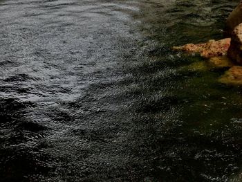 High angle view of sea