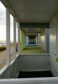 Empty corridor of building