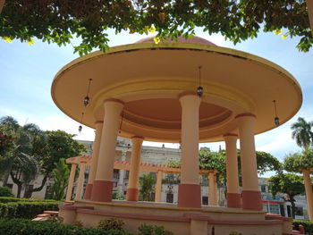 Low angle view of building against sky