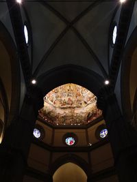 Low angle view of ceiling