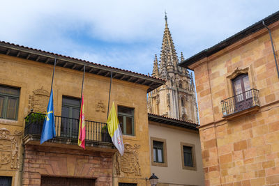 Low angle view of building against sky