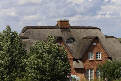 Low angle view of building against sky