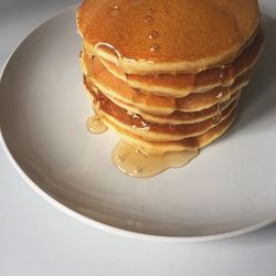 Close-up of dessert in plate on table