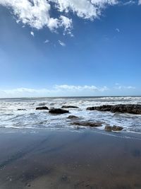 Scenic view of sea against sky