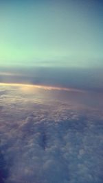 Aerial view of cloudscape
