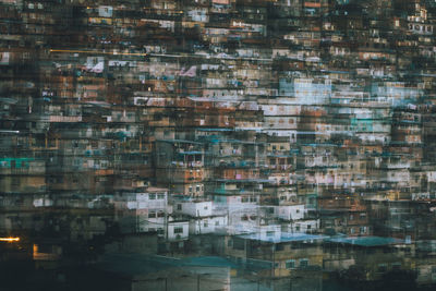 Double exposure of residential district