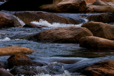 River stream flowing through rocks