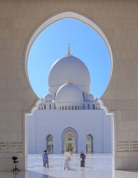 View of cathedral against clear sky