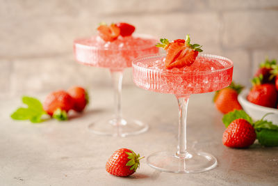 Close-up of dessert on table