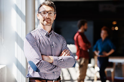 Portrait of businessman at office