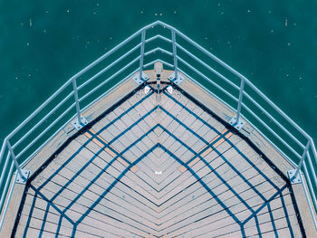 Digital composite image of platform by the water