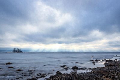 Scenic view of sea against sky