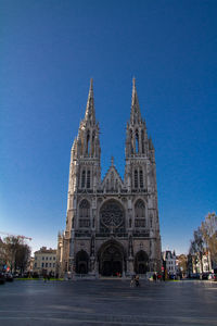 View of cathedral against blue sky